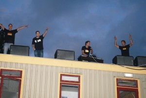 dj, marcel meijer, dakscene-stunt, Polderse Kermis,