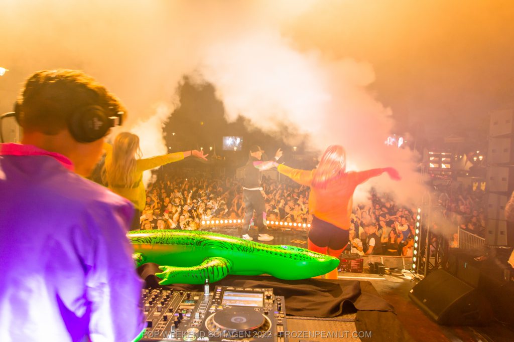 dj's, act, dans, feest