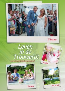 Leven in de trouwerij flyer - bruiloft