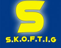 Skoftig, feest, logo, dj's, band